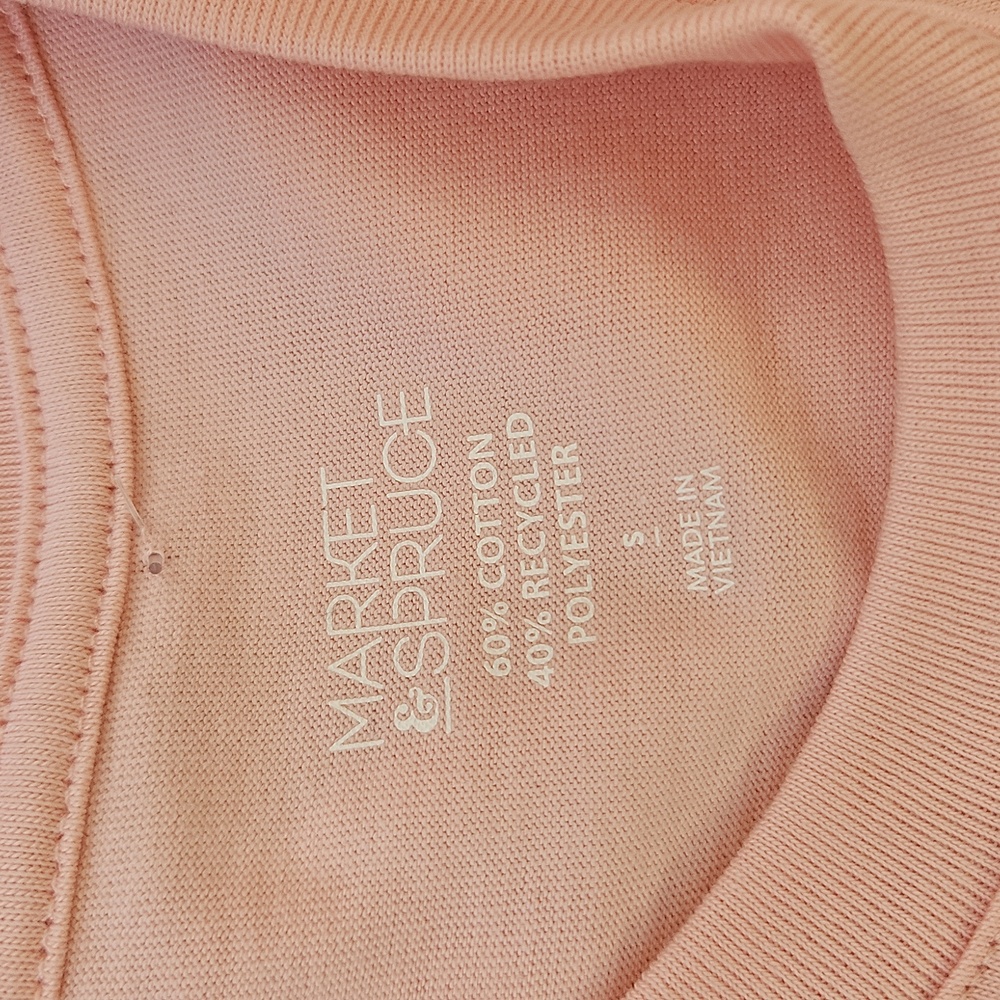 Pink Boxy Crew Neck Tee - Picture 10 of 10